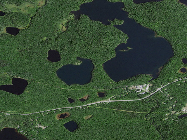 Aerial image of Little Green Pond Site 4 (Saranac Lakes Wild Forest)