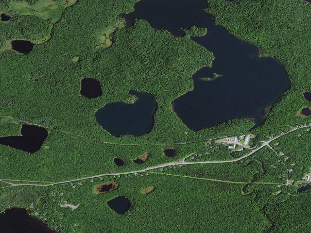 Aerial image of Little Green Pond Site 5 (Saranac Lakes Wild Forest)