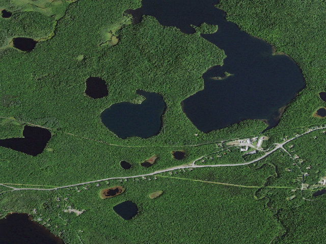 Aerial image of Little Green Pond Site 6 (Saranac Lakes Wild Forest)