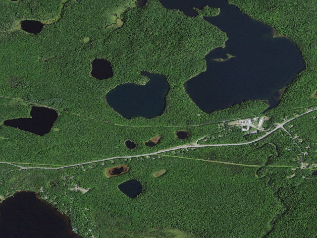 Aerial image of Little Green Pond Site 7 (Saranac Lakes Wild Forest)