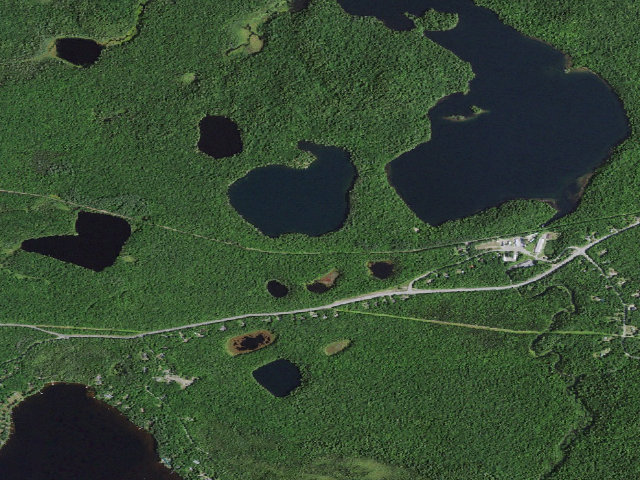 Aerial image of Little Green Pond Site 8 (Saranac Lakes Wild Forest)