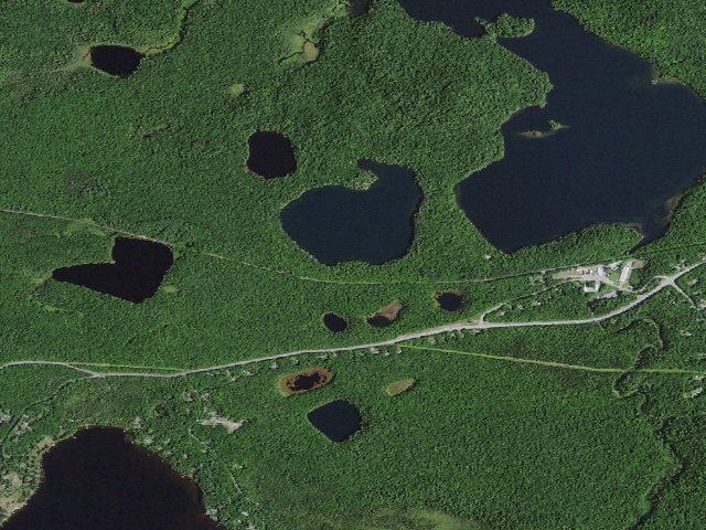 Aerial image of Little Green Pond Site 9 (Saranac Lakes Wild Forest)