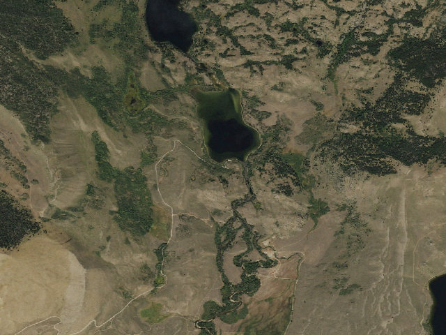 Aerial image of Little Halfmoon Lk