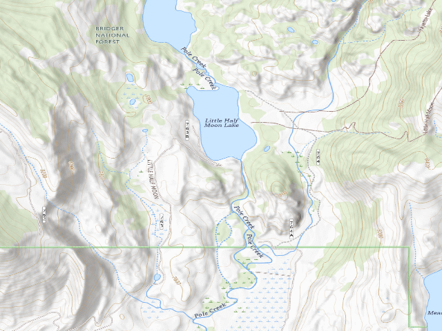 USGS topographic map of Little Halfmoon Lk