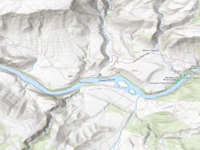 USGS topographic map of Little Hole Complex