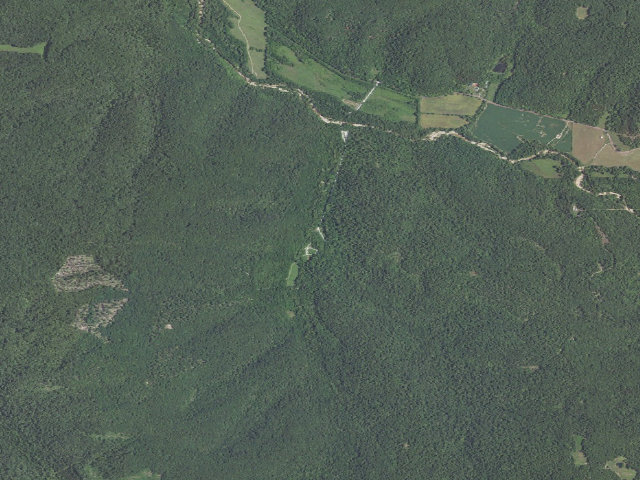 Aerial image of Little Indian Creek Conservation Area