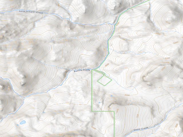 USGS topographic map of Little Jacks Creek Wilderness Area