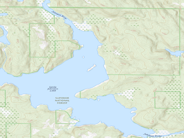 USGS topographic map of Little Johnson Lake Site 1