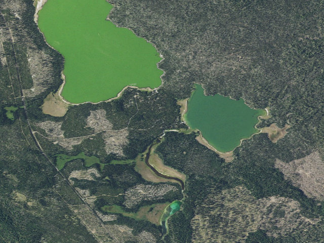 Aerial image of Little Lava Lake