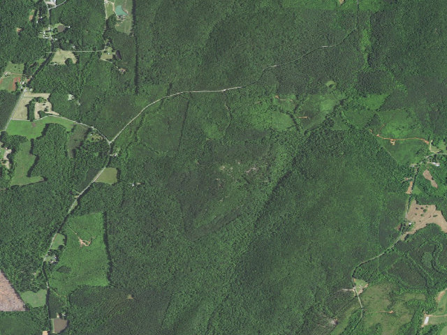 Aerial image of Little Long Mountain Shelter