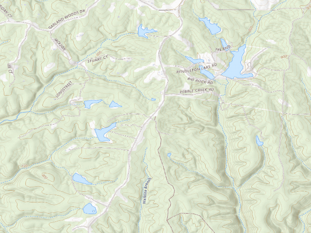 USGS topographic map of Little Lost Creek Conservation Area