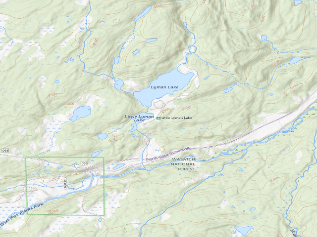 USGS topographic map of Little Lyman Lake