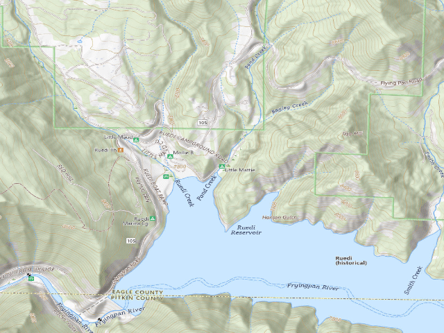 USGS topographic map of Little Mattie
