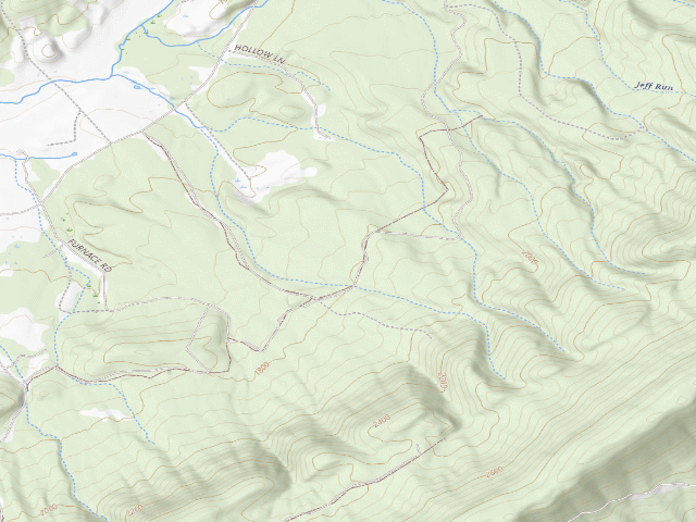 USGS topographic map of Little North Mountain WMA