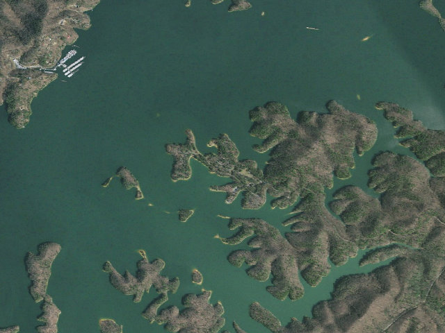 Aerial image of Little Oak Campground
