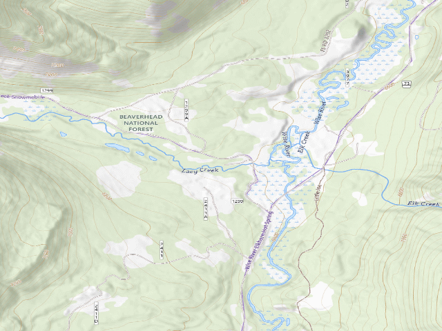USGS topographic map of Little One