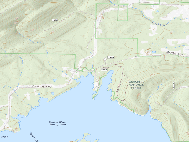 USGS topographic map of Little Pines