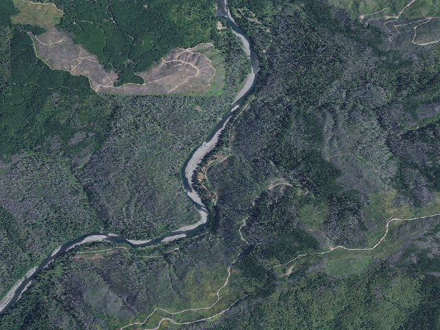 Aerial image of Little Redwood