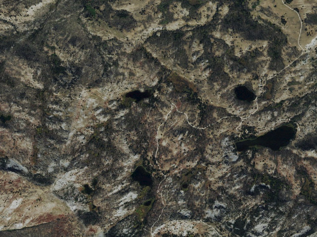 Aerial image of Little Roaring River Lake Campground