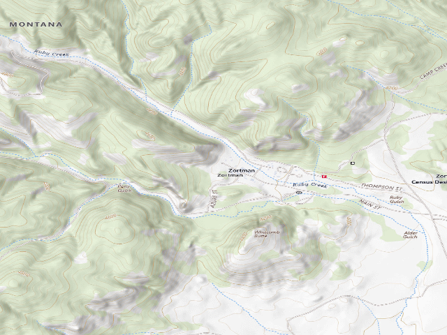 USGS topographic map of Little Rockies Recreation Management Area