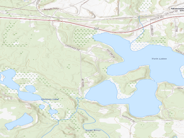 USGS topographic map of Little Ruby Lake M100