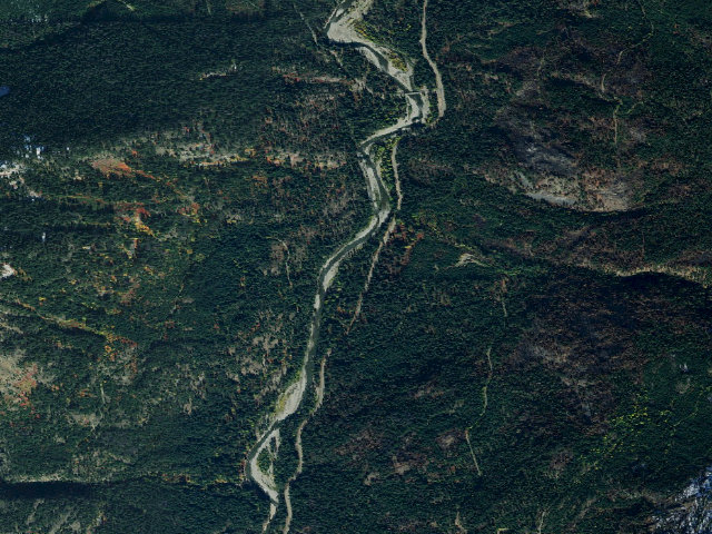 Aerial image of Little Salmon