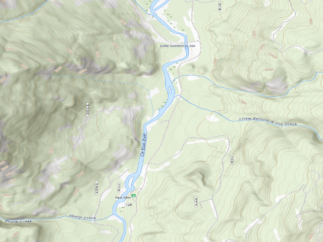 USGS topographic map of Little Salmon