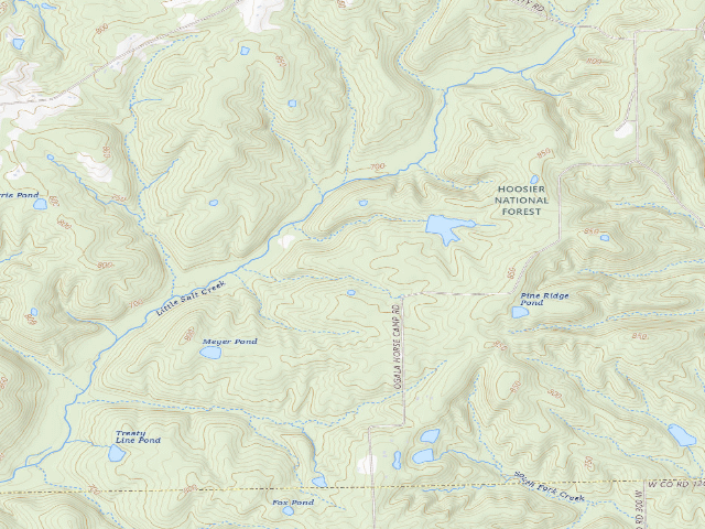 USGS topographic map of Little Salt Creek Group Site