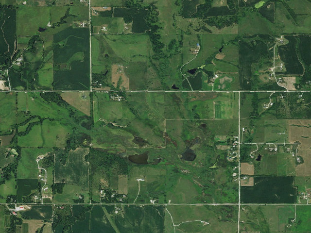 Aerial image of Little Salt Creek West WMA