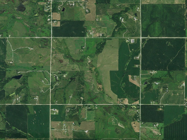 Aerial image of Little Salt Creek WMA