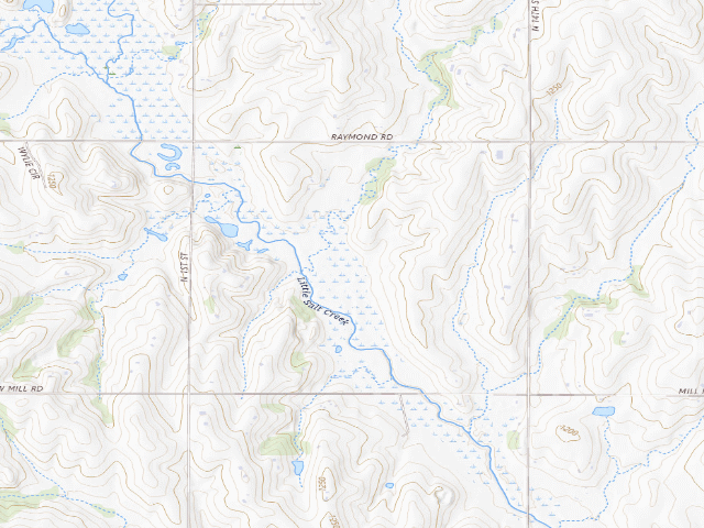 USGS topographic map of Little Salt Creek WMA