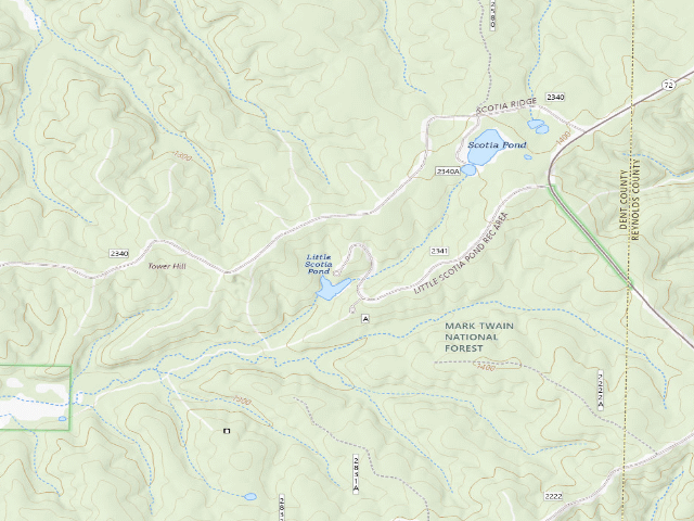 USGS topographic map of Little Scotia Pond