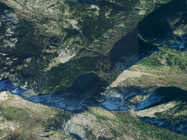 Aerial image of Little Spar Lake