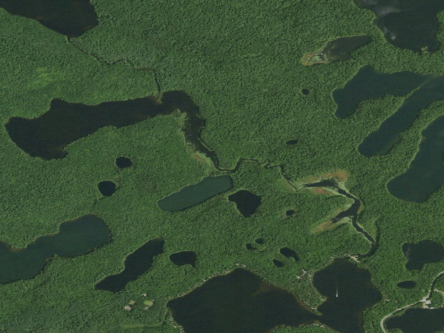 Aerial image of Little Square Pond Site 7 (Saranac Lakes Wild Forest)
