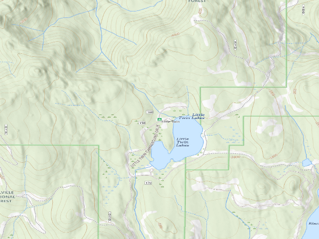 USGS topographic map of Little Twin