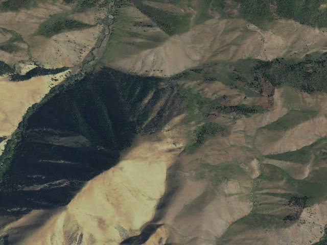Aerial image of Little Wood River Wilderness Study Area