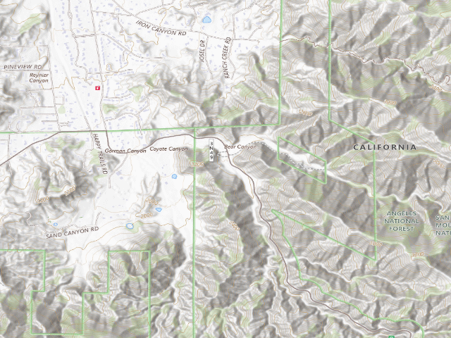 USGS topographic map of Live Oak Cg