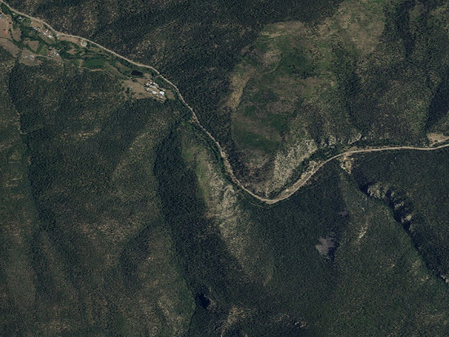 Aerial image of Llanito Frio Campground