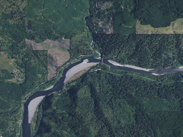 Aerial image of Lobster Creek Campground