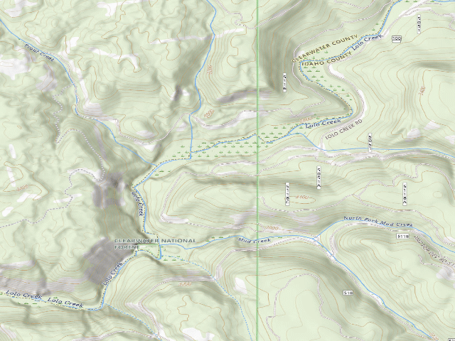 USGS topographic map of Loc100-002B
