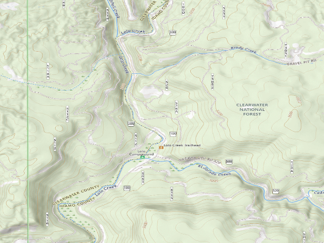 USGS topographic map of Loc100-006