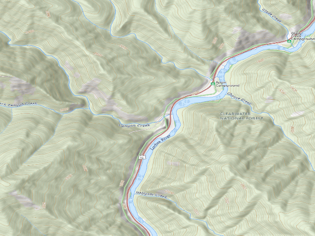 USGS topographic map of Loc458Rd-001A