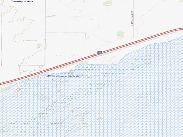 USGS topographic map of Loch Linda WMA