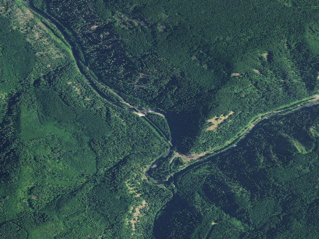 Aerial image of Lockaby Campground