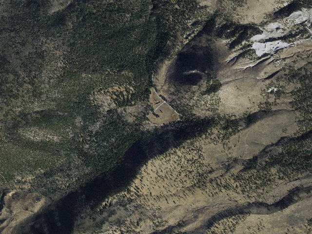 Aerial image of Lockett Meadow Campground