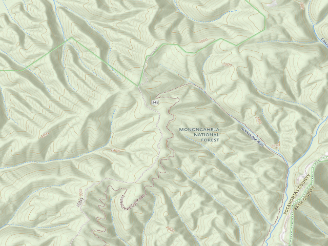 USGS topographic map of Lockridge Shelter