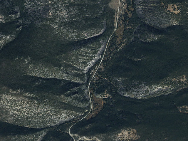 Aerial image of Lodge Pole Campground