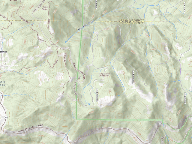 USGS topographic map of Log Corral Meadow