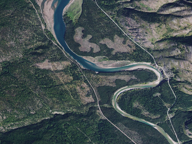 Aerial image of Log Landing