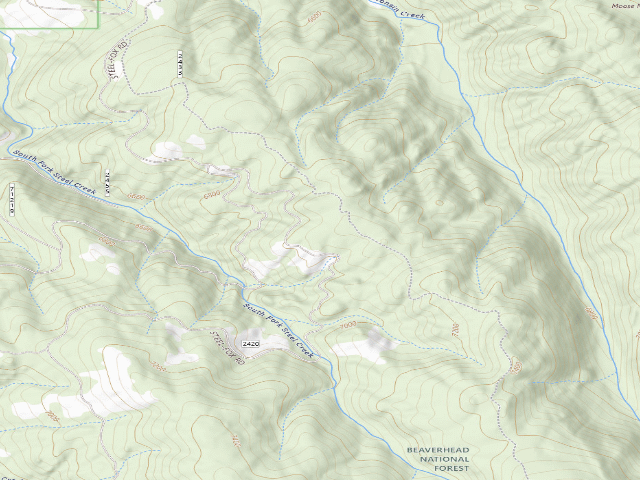 USGS topographic map of Log Road Standing Dead